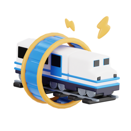 Superfast Train  3D Icon