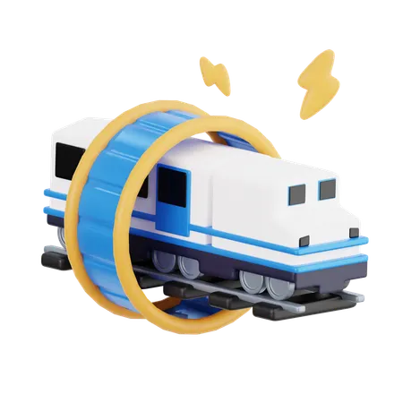 Superfast Train  3D Icon