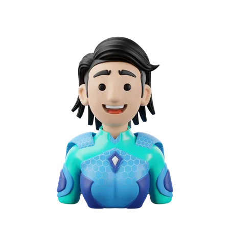 3 D Illustration Avatar Superhero Female 3D Icon