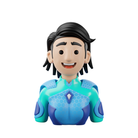 Superhero Female  3D Icon
