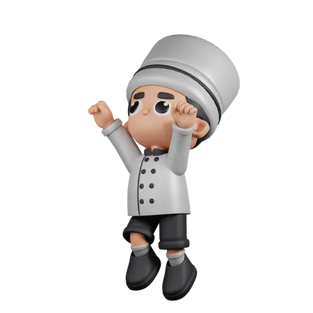 Chef superhéroe  3D Illustration