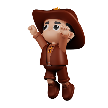 Sheriff superhéroe  3D Illustration