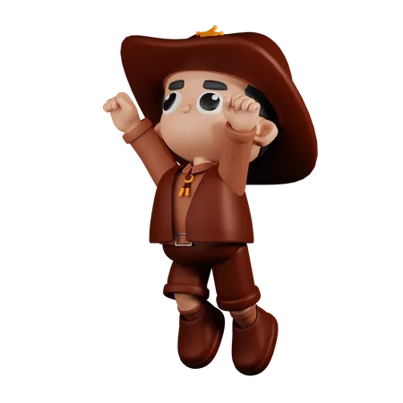 Sheriff superhéroe  3D Illustration