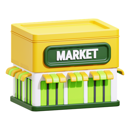 Supermarché  3D Icon