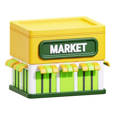 Supermarché  3D Icon