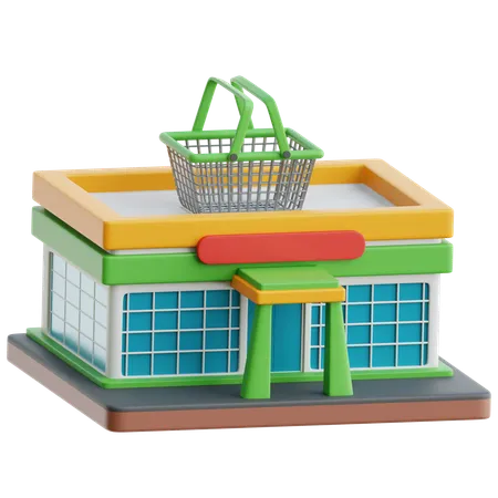 Supermarché  3D Icon