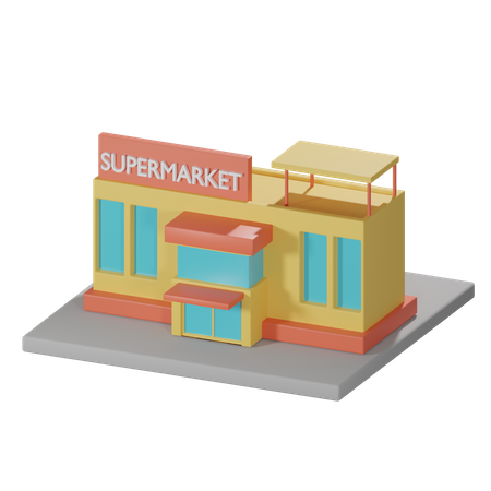 Supermarché  3D Icon