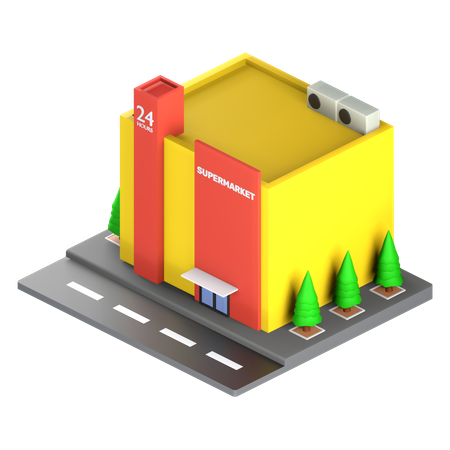 Supermarket  3D Icon