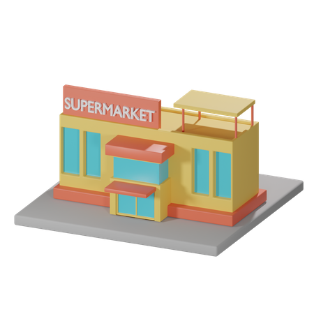 Supermarket  3D Icon