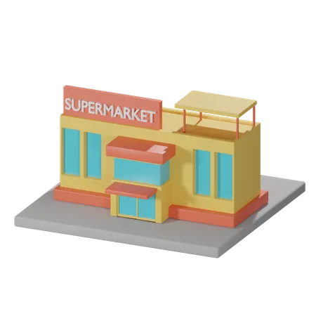 Supermarket  3D Icon