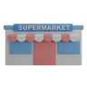 3d supermarket logo