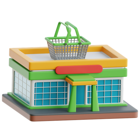 Supermarkt  3D Icon