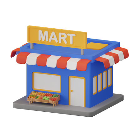 Mercado de comestibles  3D Icon