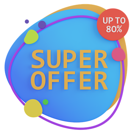 Hasta un 80 por ciento de superoferta  3D Icon