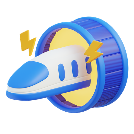 Superschneller Zug  3D Icon