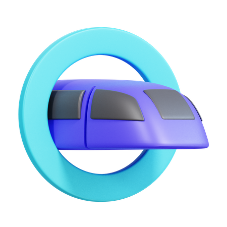 Superschneller Zug  3D Icon