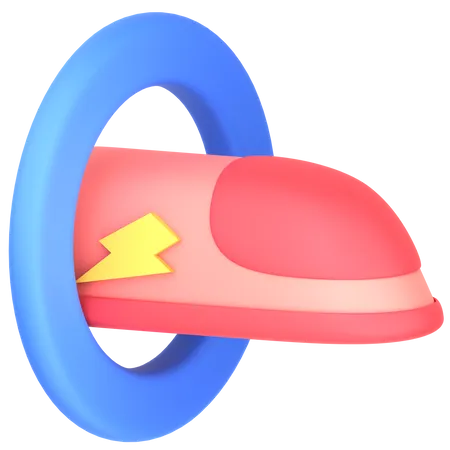 Superschneller Zug  3D Icon