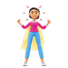 business super woman emoji 3d