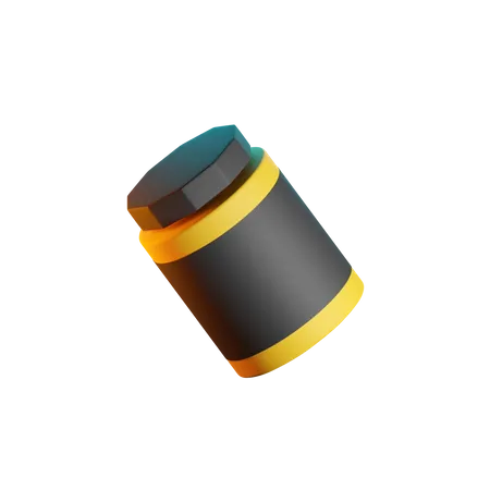 Suplement Bottle  3D Icon