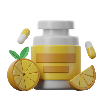 Suplementos nutricionais  3D Icon