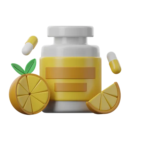 Suplementos nutricionais  3D Icon