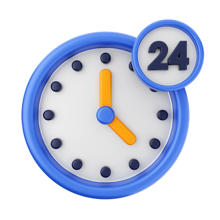 Suporte 24 horas  3D Icon
