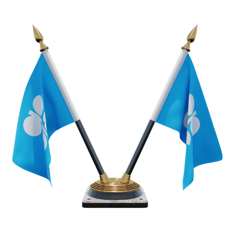 Suporte de bandeira de mesa dupla opep  3D Flag