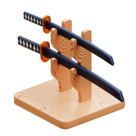 Suporte de katana  3D Icon