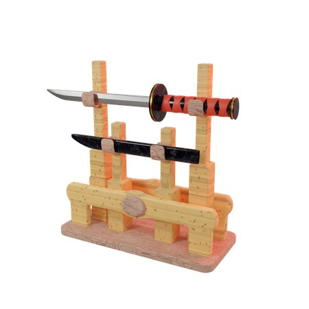 Suporte de katana  3D Icon