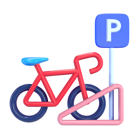 Suporte de bicicleta  3D Icon