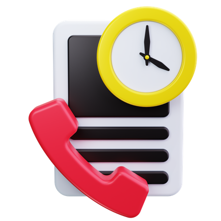 Suporte por telefone  3D Icon