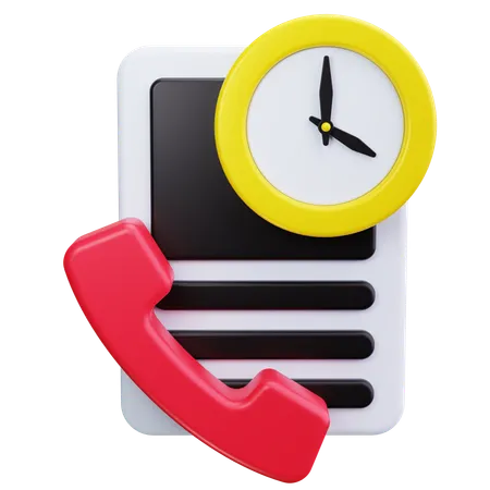 Suporte por telefone  3D Icon