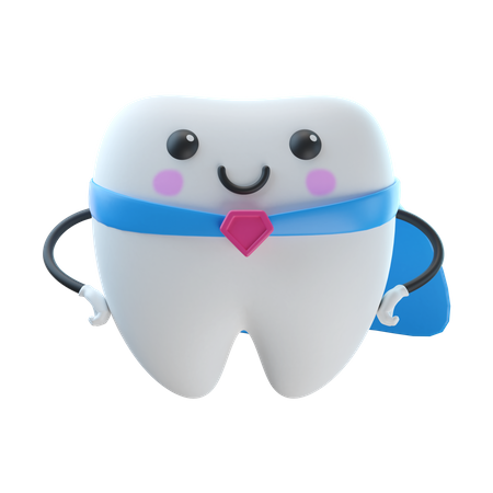 Supper Teeth  3D Illustration