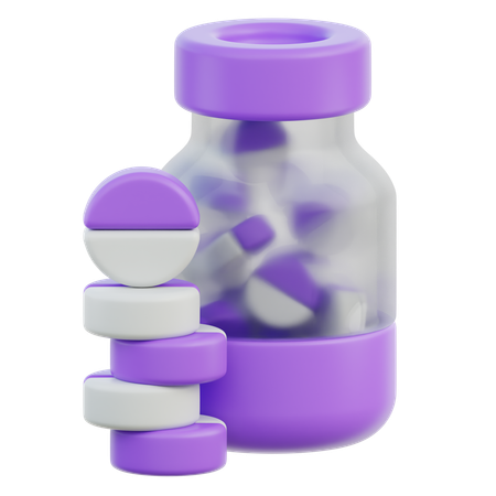 Supplement  3D Icon