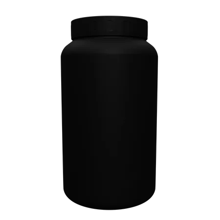3 D Render Single Tall Bottle Suplement Isolated Object With High Quality Render 3D Icon