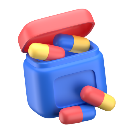 Supplement Box  3D Icon