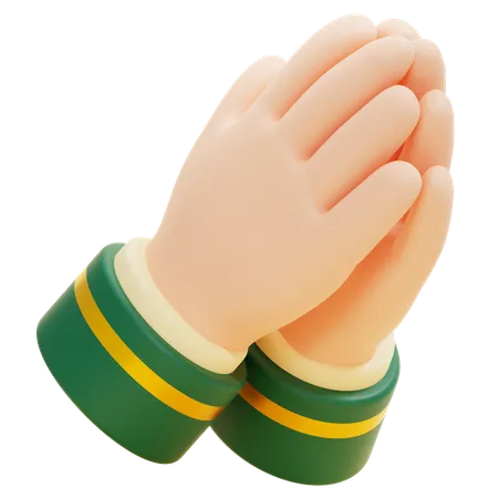 Supplication hands  3D Icon