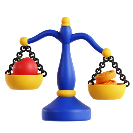 Supply And Demand Graph 3D Icon