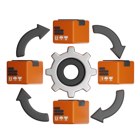 Supply Chain  3D Icon