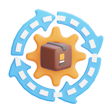 Supply Chain  3D Icon