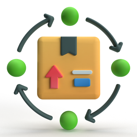 Supply Chain  3D Icon