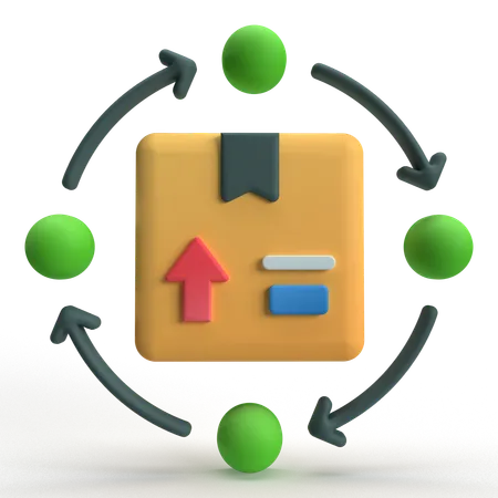 Supply Chain  3D Icon