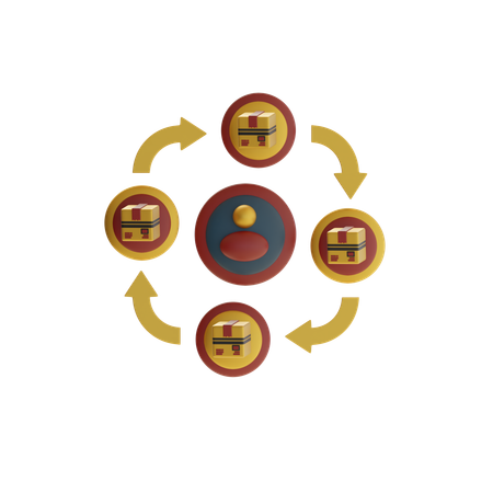Supply Chain  3D Icon