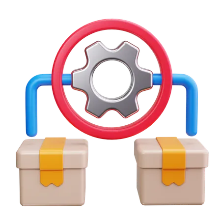 Supply Chain  3D Icon