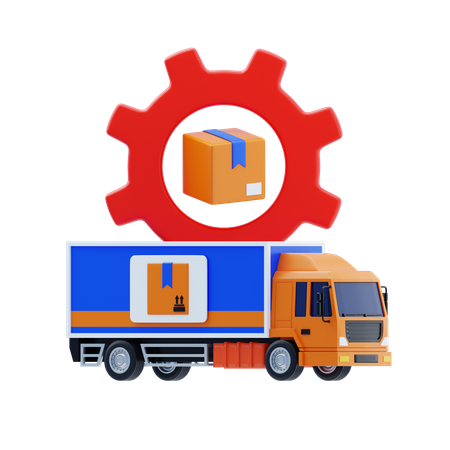 Supply Chain Management  3D Icon