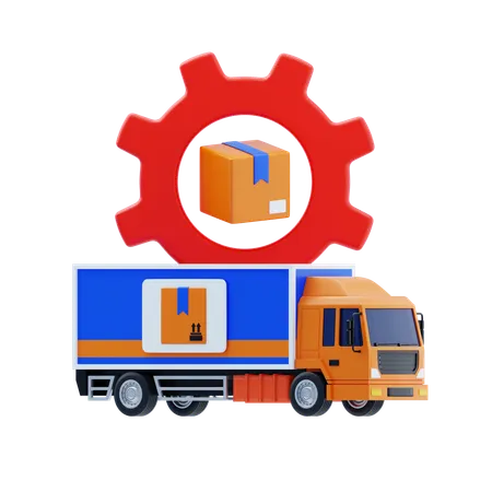 Supply Chain Management  3D Icon