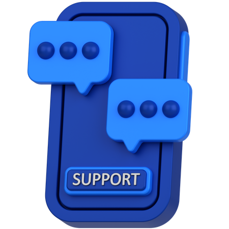 サポート  3D Icon