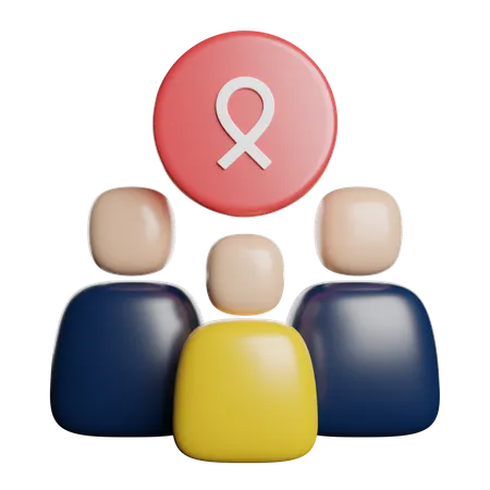 Support Care People  3D Icon