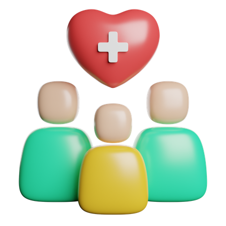 Support Care People  3D Icon