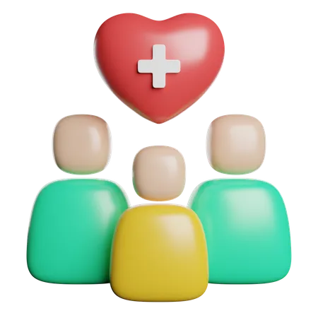 Support Care People  3D Icon